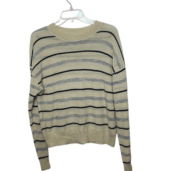 Aritzia Wilfred Free Wool Mohair Blend Striped Sweater. Size Medium. - Picture 1 of 7